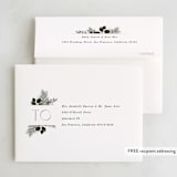 "Tis the season" - Party Thank You Cards in Evergreen by Leah Bisch - FREE Recipient Addressing