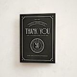 "Aged to perfection" - Party Thank You Cards in Charcoal by Heather Schertzer - Front