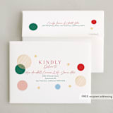 "Bubbles" - Party Thank You Cards in Apple by Elly - FREE Recipient Addressing