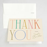 "birthday serifs" - Party Thank You Cards in Candy by Ellen Schlegelmilch - Front