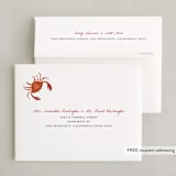 "Seafood Boil Crab" - Party Thank You Cards in Crab Red by Erika Firm - FREE Recipient Addressing