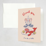 "Seafood Tower" - Party Thank You Cards in Shrimp Cocktail by Claire - Front