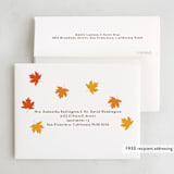 "Falling Leaves" - Party Thank You Cards in Vanilla by Iveta Angelova - FREE Recipient Addressing