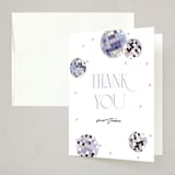 "Disco Fever" - Party Thank You Cards in Skyline by Corinne Malesic - Front