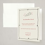 "Pizza Birthday Bash" - Party Thank You Cards in Noir by Kartika Paramita - Front