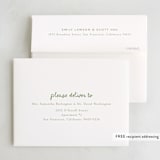 "Checkered China" - Party Thank You Cards in Sage by Robert and Stella - FREE Recipient Addressing