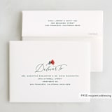 "Christmas florals" - Party Thank You Cards in Coal by Hooray Creative - FREE Recipient Addressing