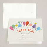"Party Ring" - Party Thank You Cards in Candy by Stephanie Hawkes - Front