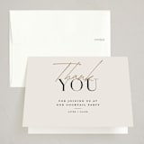 "chic" - Party Thank You Cards in Champagne by Summer Winkelman - Front