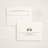 "Raise A Glass" - Party Thank You Cards in Creme by mo kelley - FREE Recipient Addressing