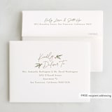 "Holiday Script" - Party Thank You Cards in Cream by Robert and Stella - FREE Recipient Addressing