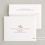 "santa carousel" - Party Thank You Cards in Holly Red by Grae - FREE Recipient Addressing
