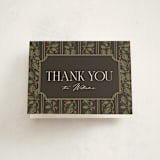 "engraved frame" - Party Thank You Cards in Pine by Robert and Stella - Front