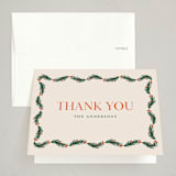 "Garland" - Party Thank You Cards in Balsam Fir by Claudia Orengo - Front