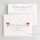 "Bow Wreath" - Party Thank You Cards in Forest by Jackie Crawford - FREE Recipient Addressing