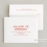 "party bow" - Party Thank You Cards in Poinsettia by Angela Marzuki - FREE Recipient Addressing