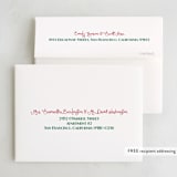 "Eat, Drink, and be Merry" - Party Thank You Cards in Berry by Little Blue Designs - FREE Recipient Addressing