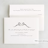 "Bow" - Party Thank You Cards in Tuxedo by Corinne Malesic - FREE Recipient Addressing