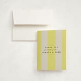 "Campania" - Party Thank You Cards in Limone by Megan Davis - Front