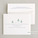 "Little Trees" - Party Thank You Cards in Provincial Blue by Corinne Malesic - FREE Recipient Addressing