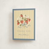 "Strawberry Sunshine" - Party Thank You Cards in Blueberry by Erin L. Wilson - Front