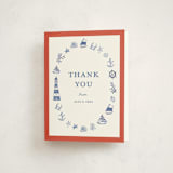 "Nautical Fun" - Party Thank You Cards in Spice by Teju Reval - Front