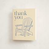 "Soiree in the Sand" - Party Thank You Cards in Cream by Cotton and Bow - Front