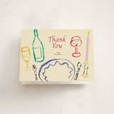 "Dine & Delight" - Party Thank You Cards in Wonderland by Cass Loh - Front