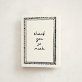 "Illustrated Frame" - Party Thank You Cards in Snow by AK Graphics - Front