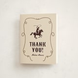 "Giddy up, Y'all!" - Party Thank You Cards in Chardonnay by Sherley Ferreira - Front