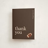 "football watch party" - Party Thank You Cards in Earth by Claire - Front