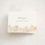 "Floral Border" - Party Thank You Cards in Coral by Pippa Shaw - Front