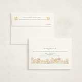 "Floral Border" - Party Thank You Cards in Coral by Pippa Shaw - FREE Recipient Addressing
