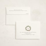 "holiday wreath" - Party Thank You Cards in Chardonnay by Lori Wemple - FREE Recipient Addressing