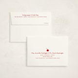 "Heart Cake" - Party Thank You Cards in Cherry by Jennifer Lew - FREE Recipient Addressing