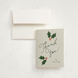 "Festive" - Party Thank You Cards in Classic by Kelly Watkins - Front