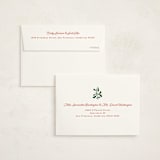 "Cocktails and Canapés" - Party Thank You Cards in Poppy Red by Becky Nimoy - FREE Recipient Addressing