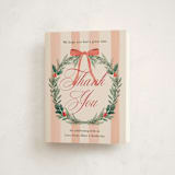 "Festive Party" - Party Thank You Cards in Cherry by Elly - Front