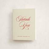 "Jolly Good Time" - Party Thank You Cards in Berry by Louise Kay - Front
