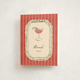 "Cheers To You" - Party Thank You Cards in Candy Cane by Susan Zinader - Front
