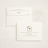 "Cheers To You" - Party Thank You Cards in Candy Cane by Susan Zinader - FREE Recipient Addressing