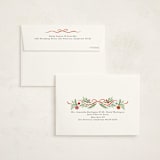 "Glittering Garland" - Party Thank You Cards in Holly by Laura Hankins - FREE Recipient Addressing