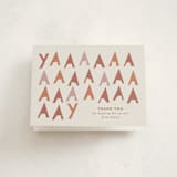 "Shhhhhhhhh" - Party Thank You Cards in Caramel by Gwen Bedat - Front