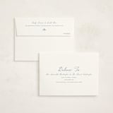 "Timeless love" - Party Thank You Cards in Dusty Blue by Stacey Meacham - Envelope Addressing