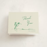 "Golf Sketch" - Party Thank You Cards in Evergreen by Stacey Meacham - Front
