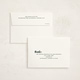 "FORE EVER YOUNG" - Party Thank You Cards in Forest by Marabou Design - Envelope Addressing