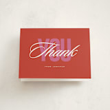 "Milestone Birthday" - Party Thank You Cards in Cherry by Stacy Maalouf - Front