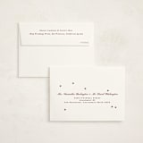 "Marble and Stars" - Party Thank You Cards in Mulled Wine by Corinne Malesic - Envelope Addressing