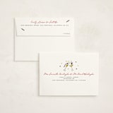 "Jingle Bell Swing" - Party Thank You Cards in Eggnog by Sarah Rosenthal - Envelope Addressing