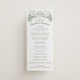 "On The Horizon" - Letterpress Long Programs in Mint by Paper Sun Studio - Front